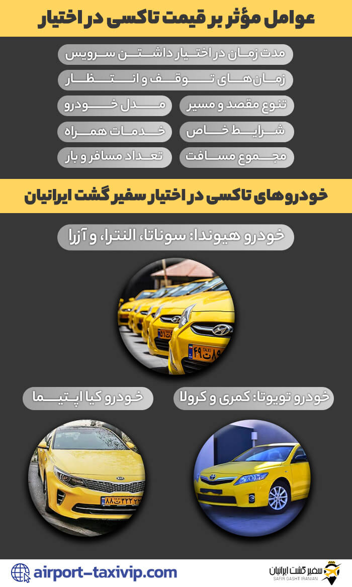 عوامل مؤثر بر تاکسی در اختیار